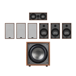 Dayton Audio B65 7.1 Home Theater Bundle with 12" 200W Powered Subwoofer Wood